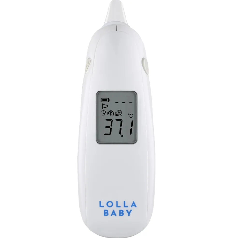 Lollababy Infrared In-Ear Thermometer + Probe Cover (40 Pcs)