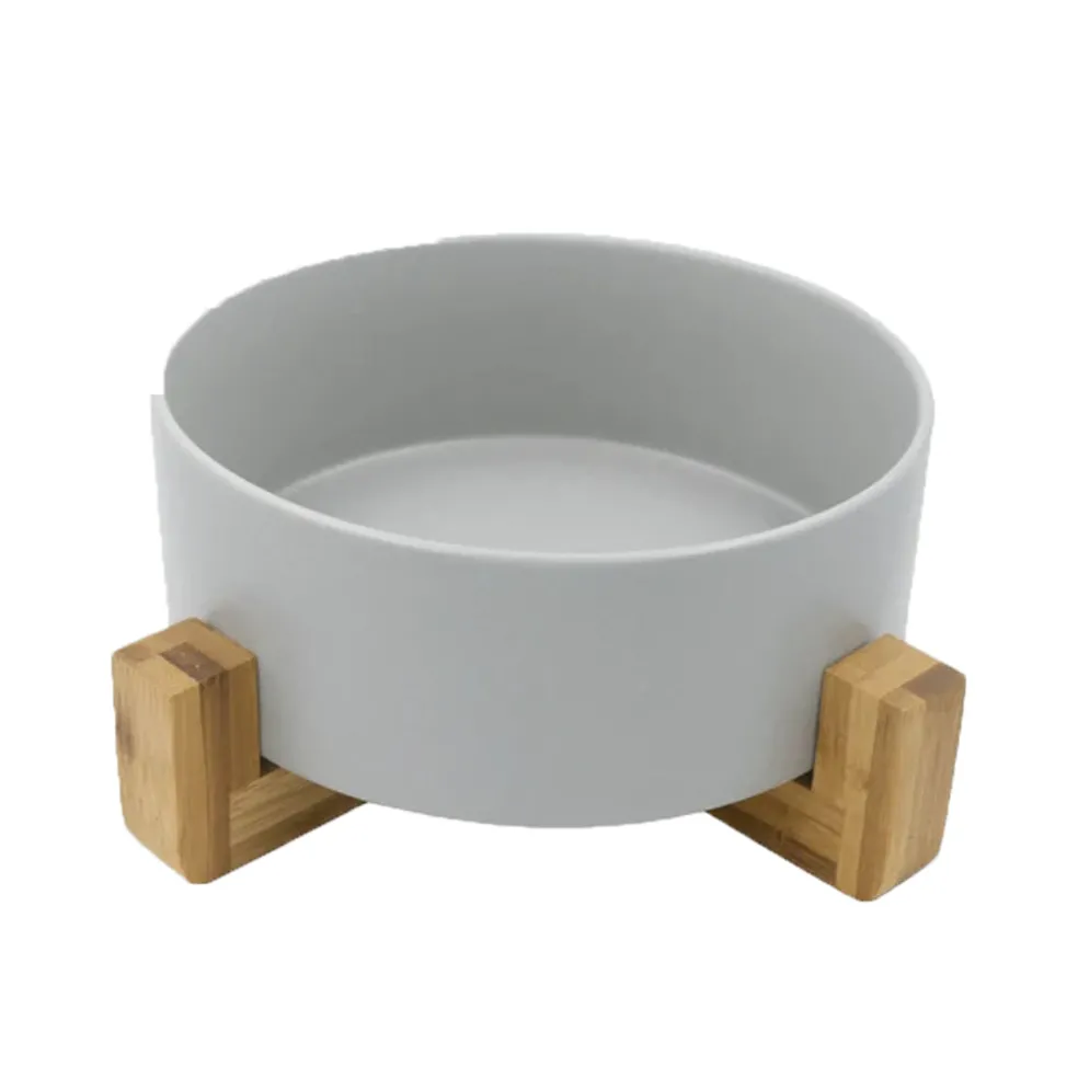Louie Living Ceramic Pet Bowl With Stand