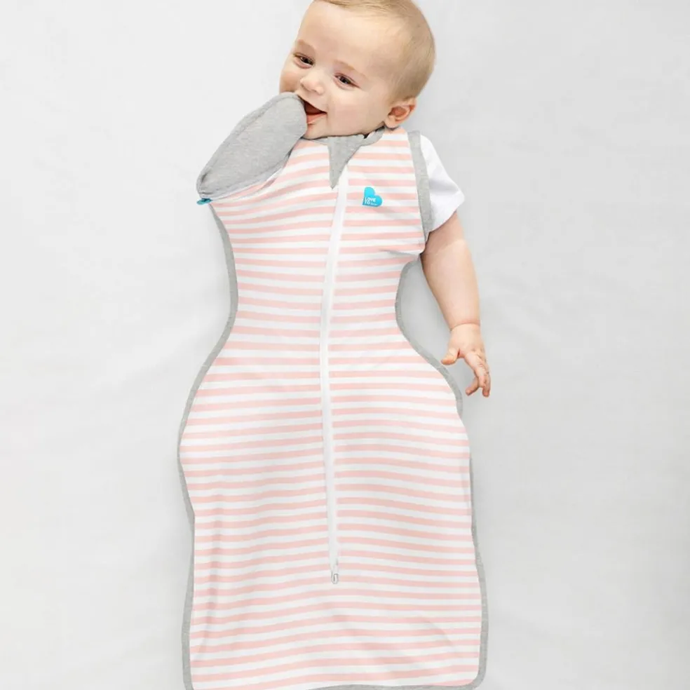 Love to Dream Swaddle UP Transition Bag Original 1.0 TOG - Dusty Pink/Stripe