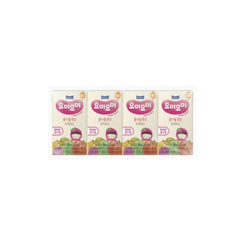 Maeil Yommy Yommy Organic Juice (125ml x 4)