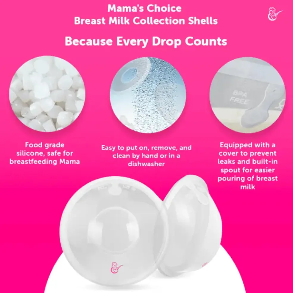Mama's Choice Breast Milk Collection Shells
