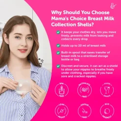 Mama's Choice Breast Milk Collection Shells