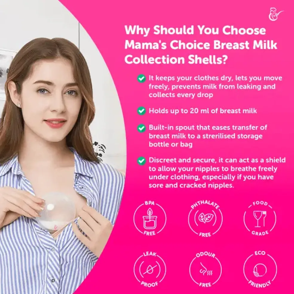 Mama's Choice Breast Milk Collection Shells