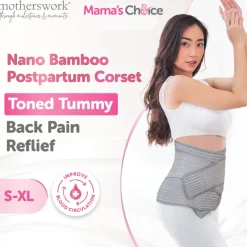 Mama’s Choice Postpartum Nano Bamboo Corset (Grey)