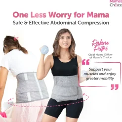 Mama’s Choice Postpartum Nano Bamboo Corset (Grey)