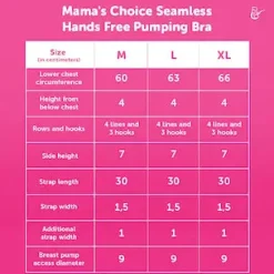 Mama's Choice Seamless Hands Free Pumping Bra (Cream)