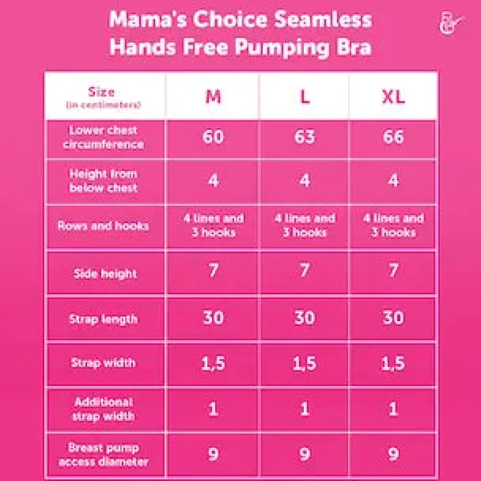 Mama's Choice Seamless Hands Free Pumping Bra (Cream)