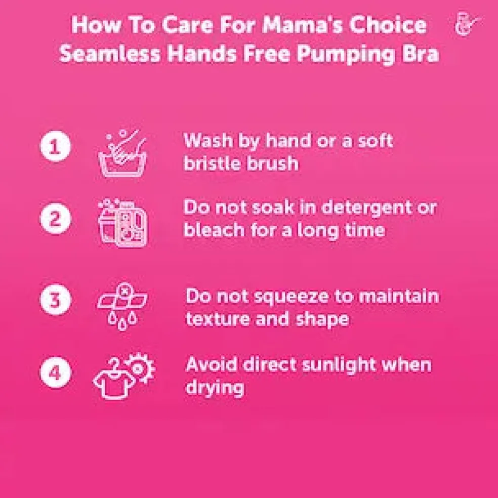 Mama's Choice Seamless Hands Free Pumping Bra (Cream)