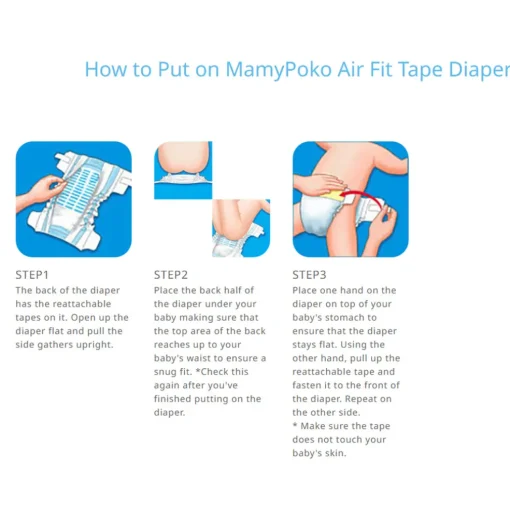 MamyPoko Air Fit Tape (NewBorn-S Size)
