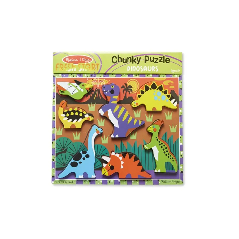 Melissa & Doug Chunky Puzzle 7pcs - Dinosaur
