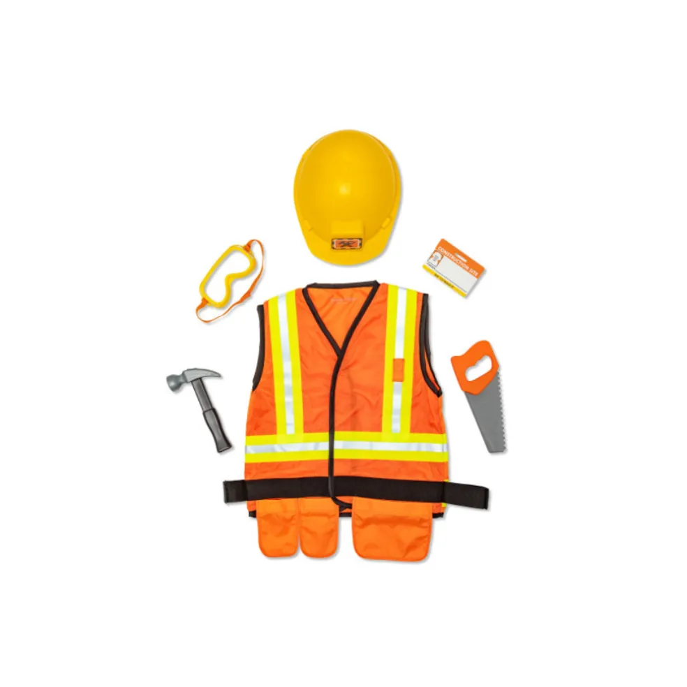 Melissa & Doug Construction Worker Role Play Costume Set