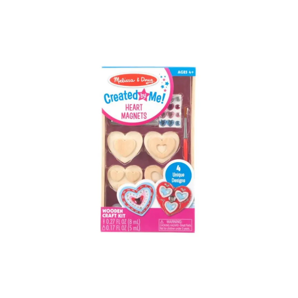 Melissa & Doug Created by Me! Heart Magnets Wooden Craft Kit