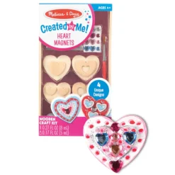 Melissa & Doug Created by Me! Heart Magnets Wooden Craft Kit