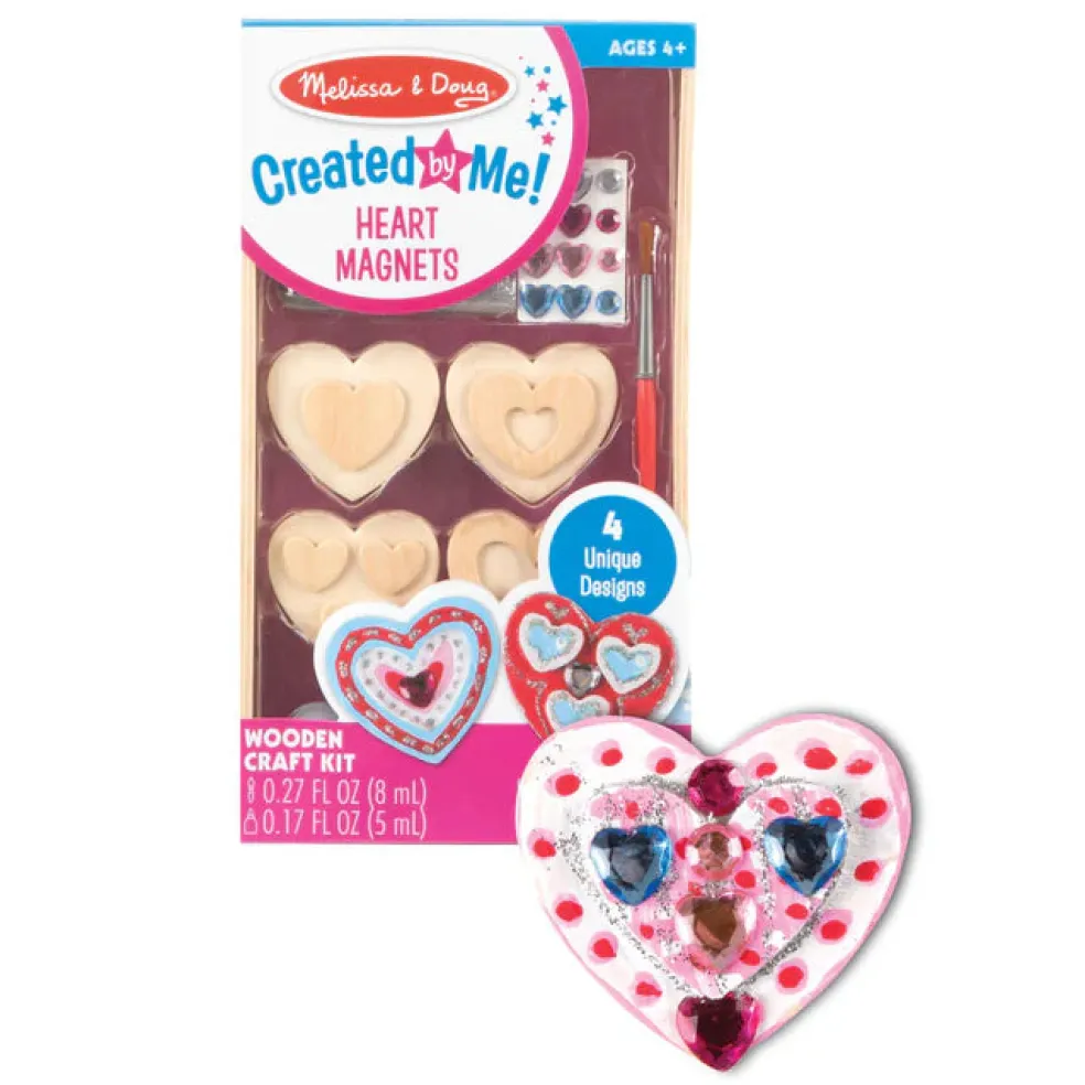 Melissa & Doug Created by Me! Heart Magnets Wooden Craft Kit