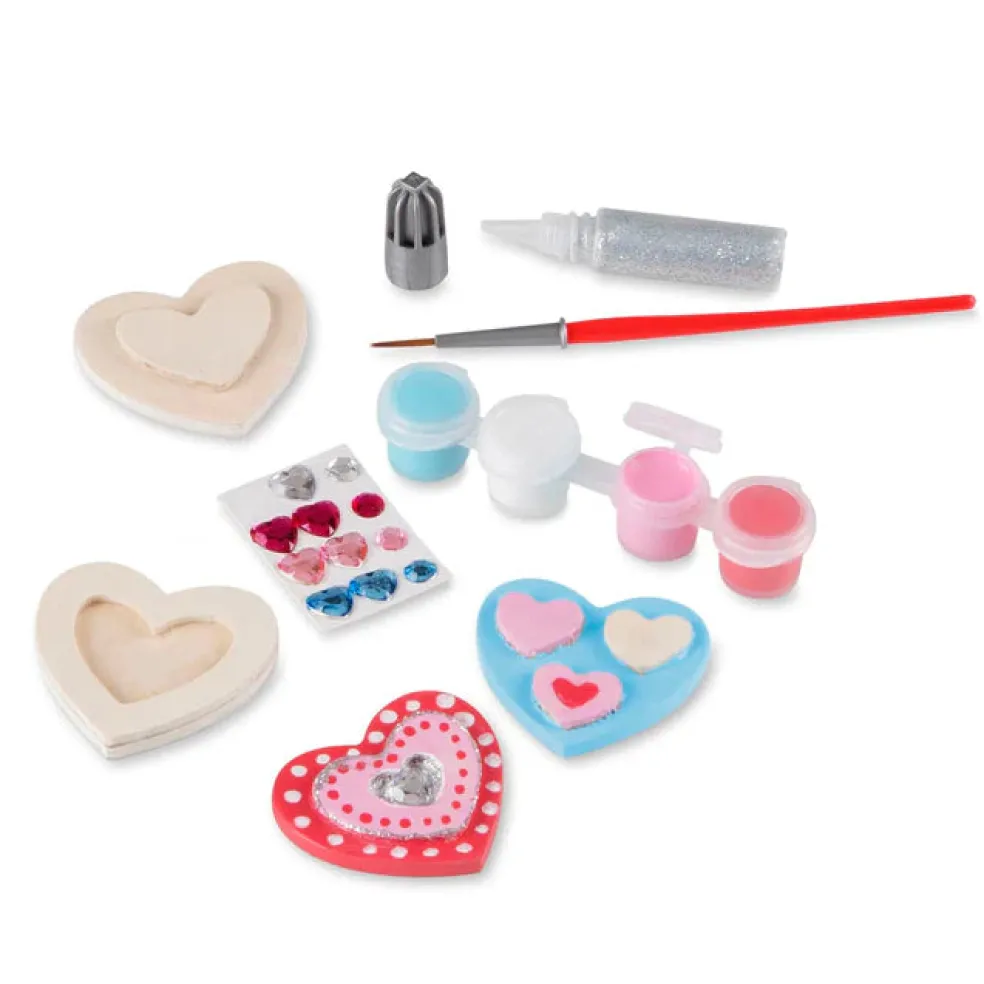 Melissa & Doug Created by Me! Heart Magnets Wooden Craft Kit