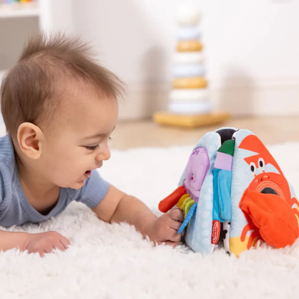 Melissa & Doug Ocean Tummy Time Triangle Baby Toy