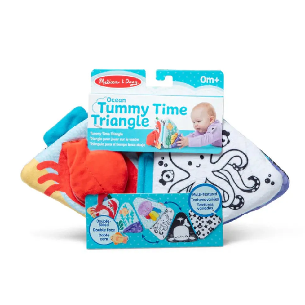 Melissa & Doug Ocean Tummy Time Triangle Baby Toy