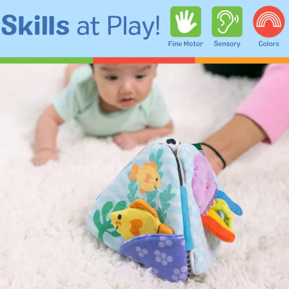 Melissa & Doug Ocean Tummy Time Triangle Baby Toy