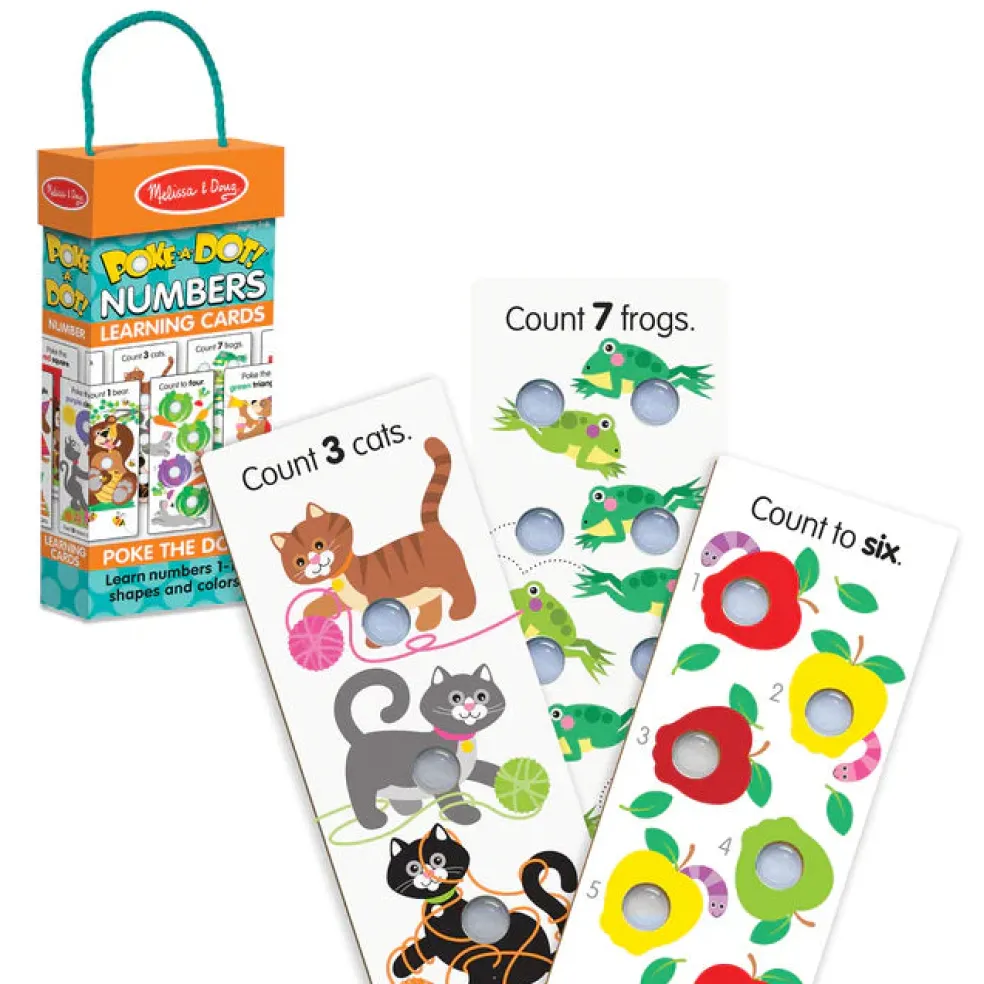 Melissa & Doug Poke-A-Dot Jumbo Number Learning Cards