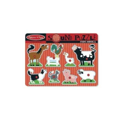 Melissa & Doug Sound Puzzle 8pcs - Farm Animals