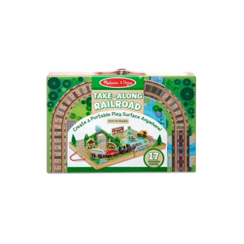 Melissa & Doug Take-Along Railroad 3 years+