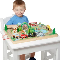 Melissa & Doug Take-Along Railroad 3 years+