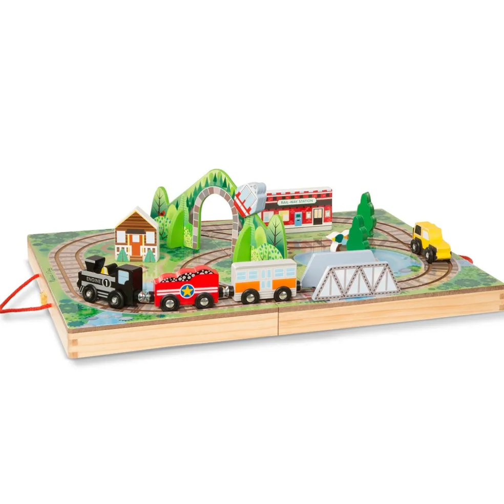 Melissa & Doug Take-Along Railroad 3 years+