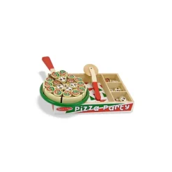 Melissa & Doug Wooden Play Food Pizza Party
