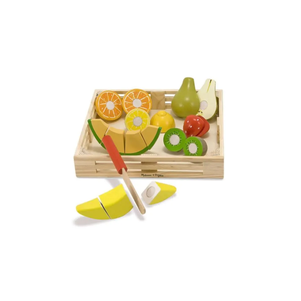 Melissa & Doug Wooden Play Food - Cutting Fruit