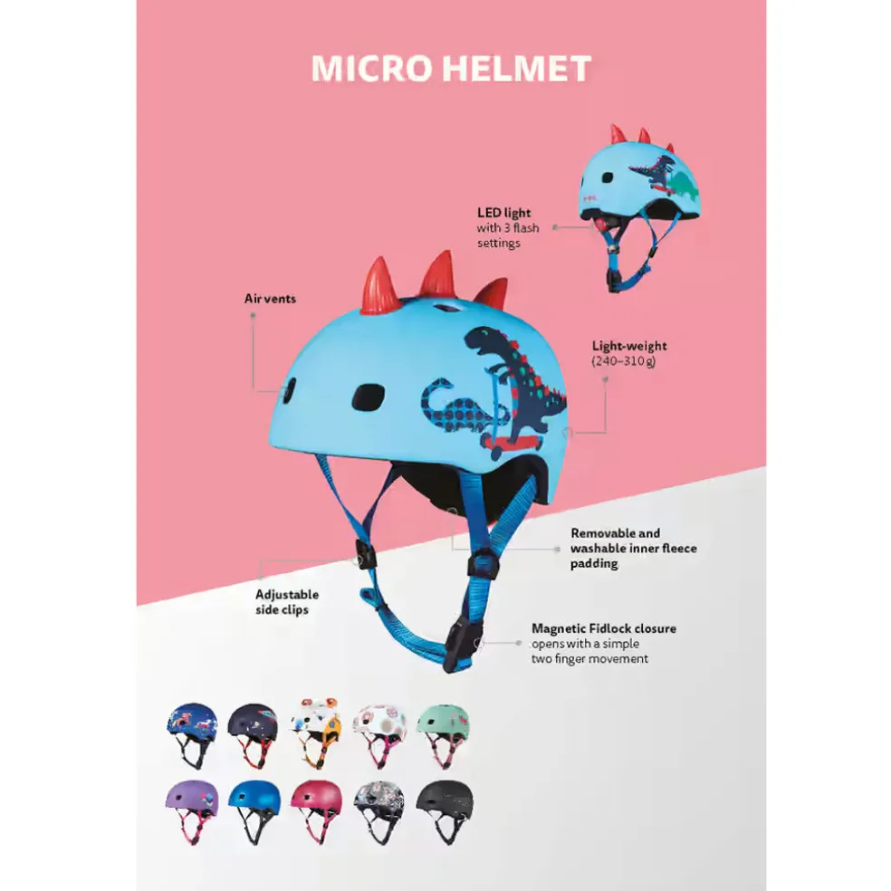 Micro Helmet 3D Dragon