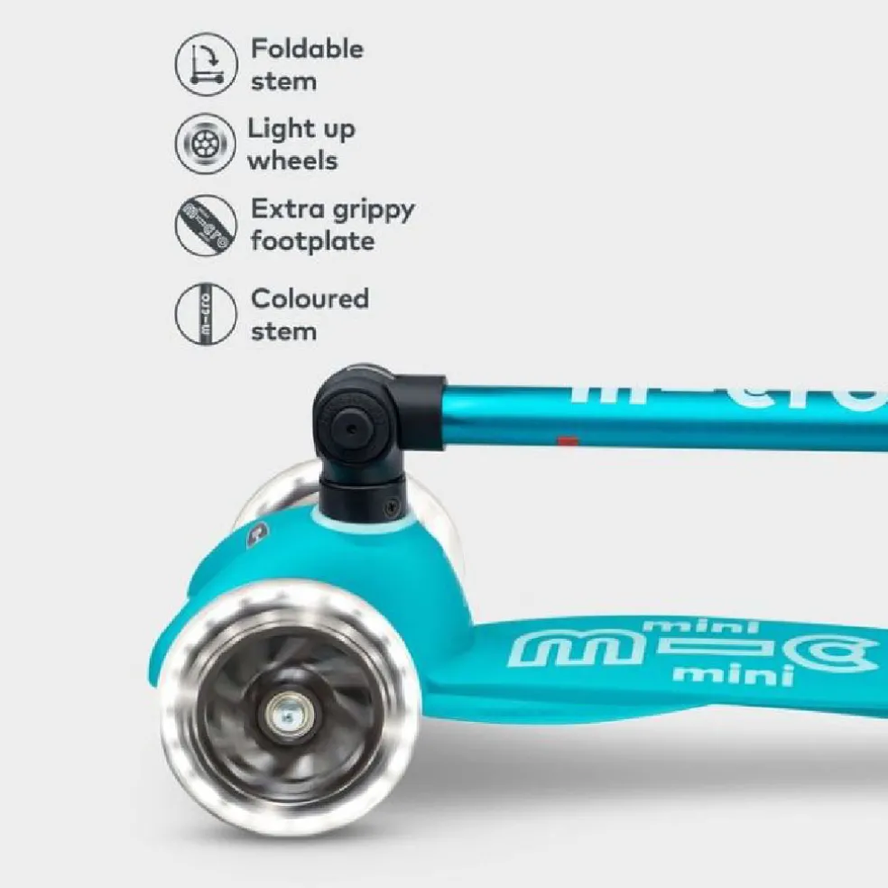 Micro Scooter Mini Deluxe Foldable with LED Wheels