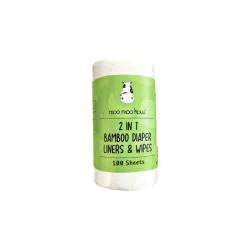 Moo Moo Kow® 2 in 1 Bamboo Diaper Liners & Wipes