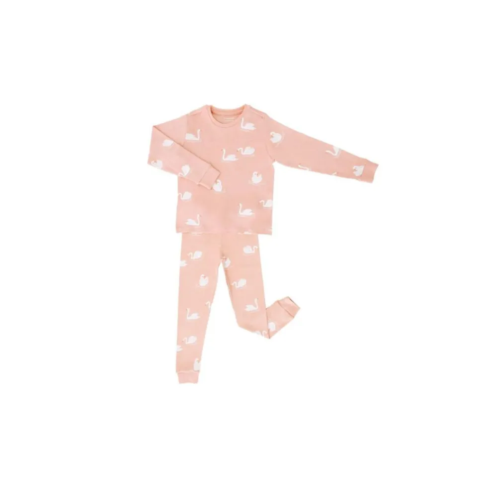 Motherswork x Le Petit Society Long Sleeve Organic Pyjamas Set in Swan Print