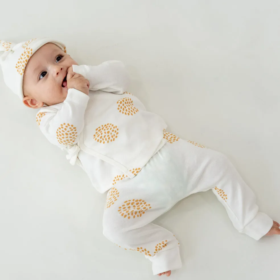 Motherswork x Le Petit Society Baby Organic Leggings in Dandelion Print