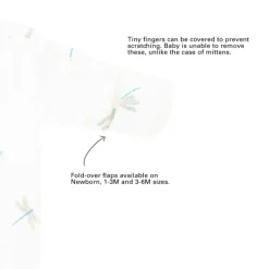 Motherswork x Le Petit Society Baby Organic Zip Sleepsuit in Dragonfly Print