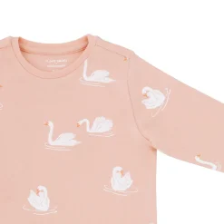 Motherswork x Le Petit Society Long Sleeve Organic Pyjamas Set in Swan Print
