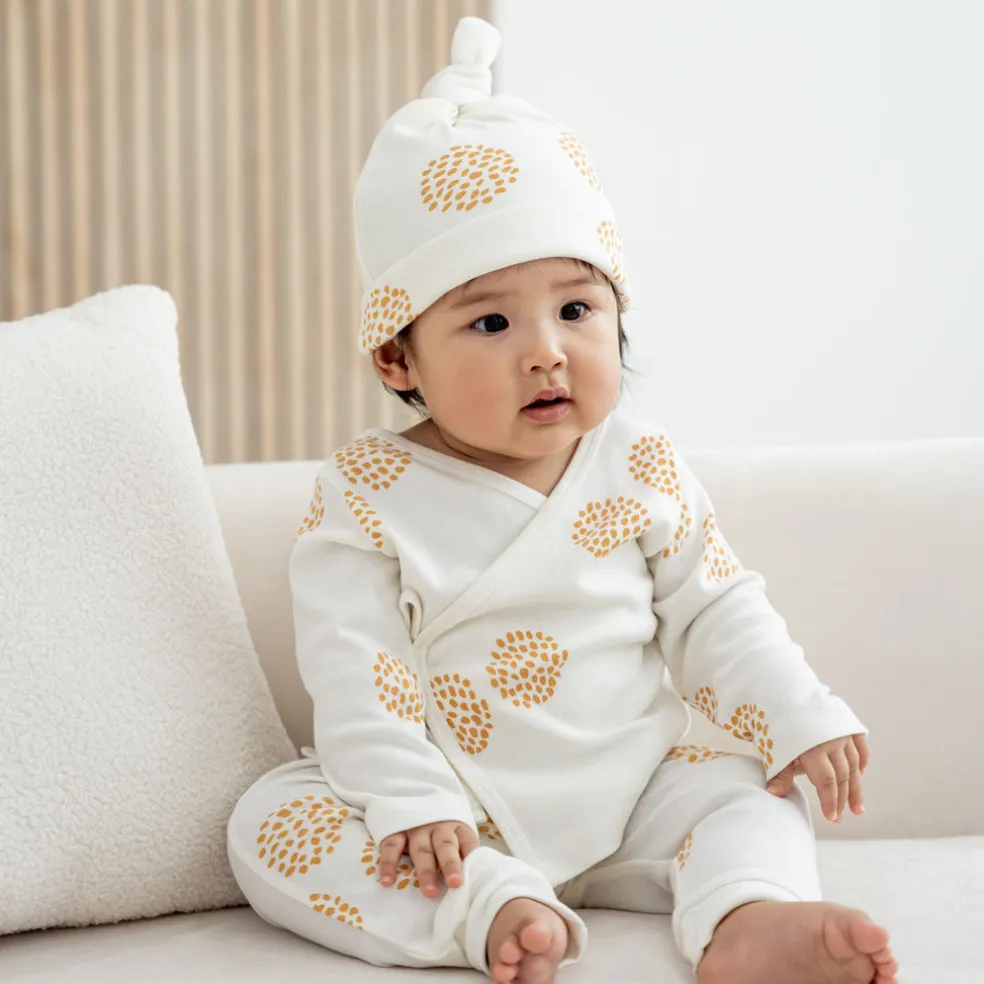 Motherswork x Le Petit Society Baby Organic Leggings in Dandelion Print