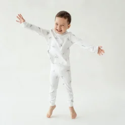Motherswork x Le Petit Society Baby Organic Zip Sleepsuit in Dragonfly Print