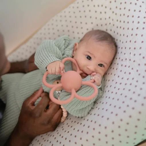 Mushie Daisy Rattle Teether