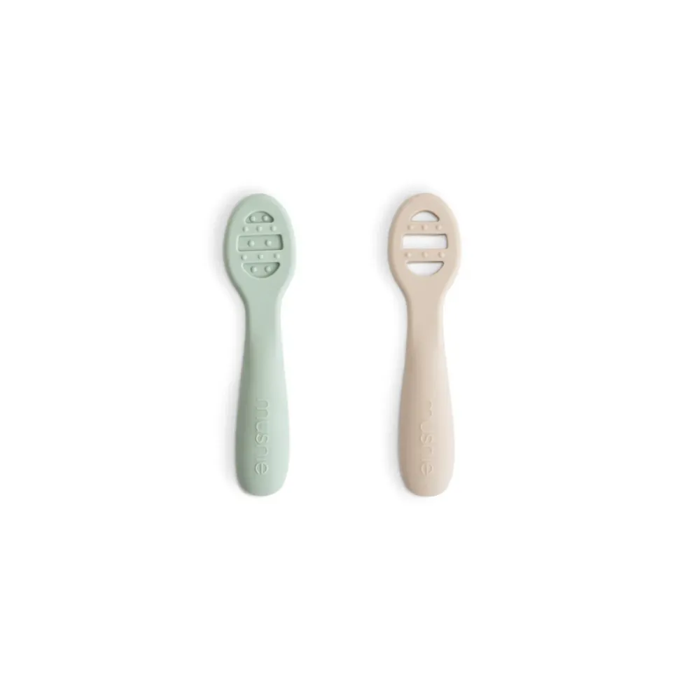 Mushie First Feeding Baby Spoons 2-Pack