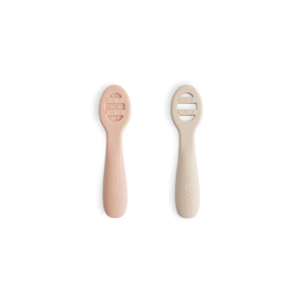 Mushie First Feeding Baby Spoons 2-Pack