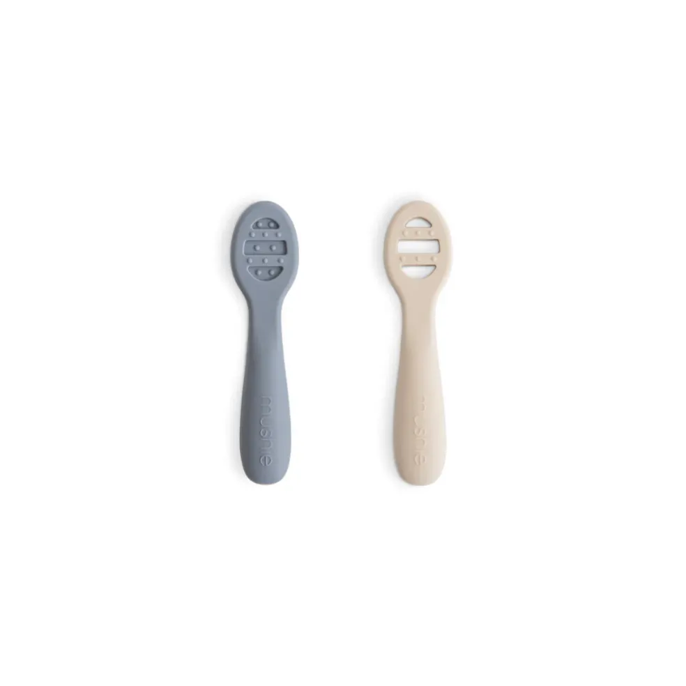 Mushie First Feeding Baby Spoons 2-Pack