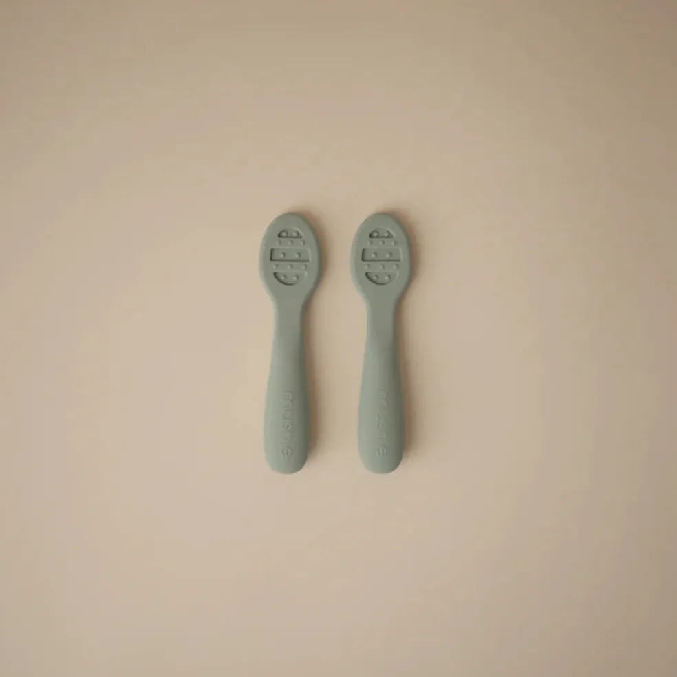 Mushie First Feeding Baby Spoons 2-Pack