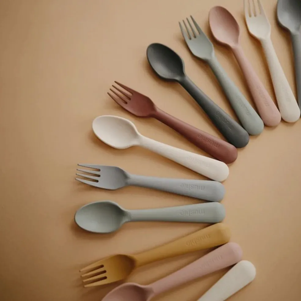 Mushie Fork and Spoon Set