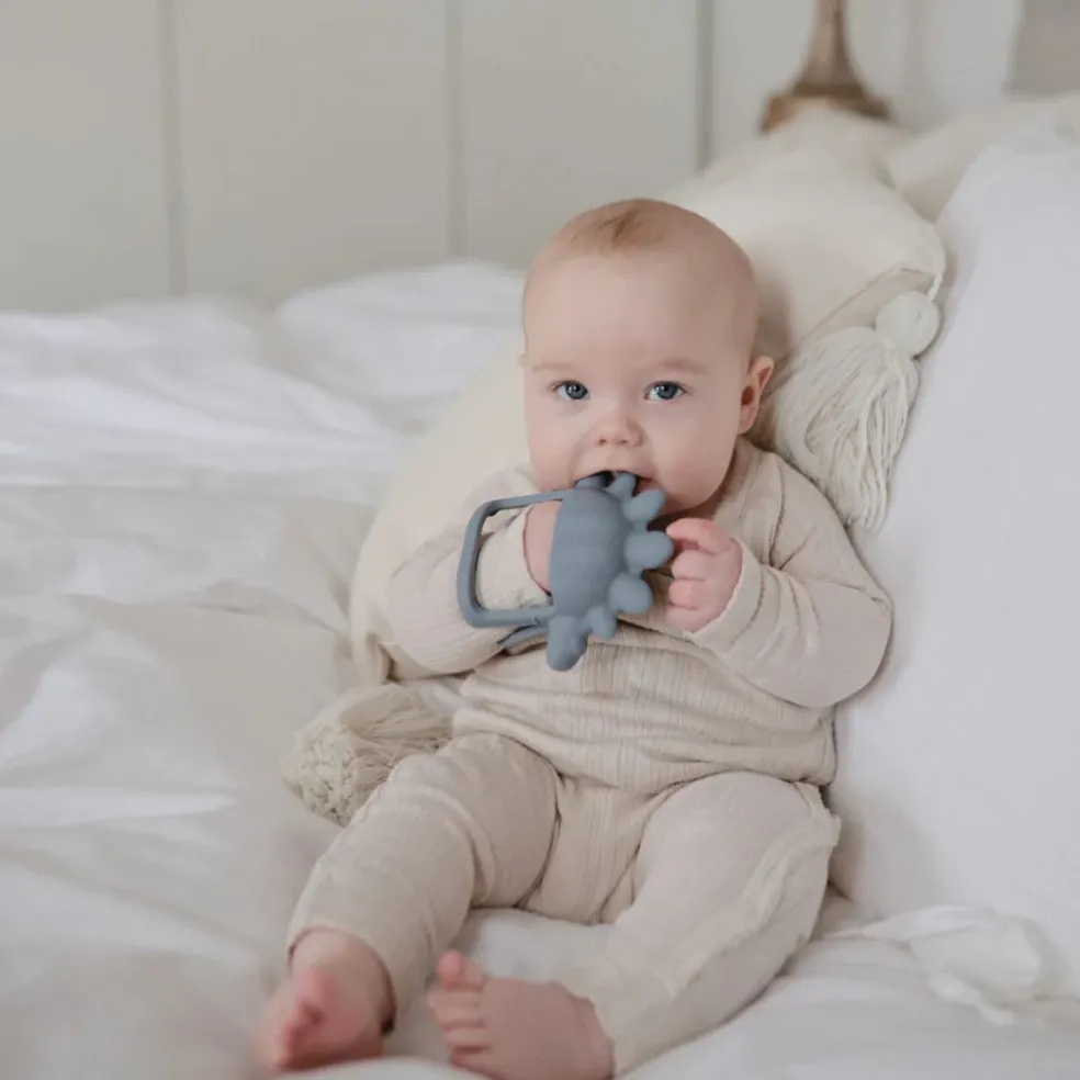 Mushie No-Drop Dino Teether