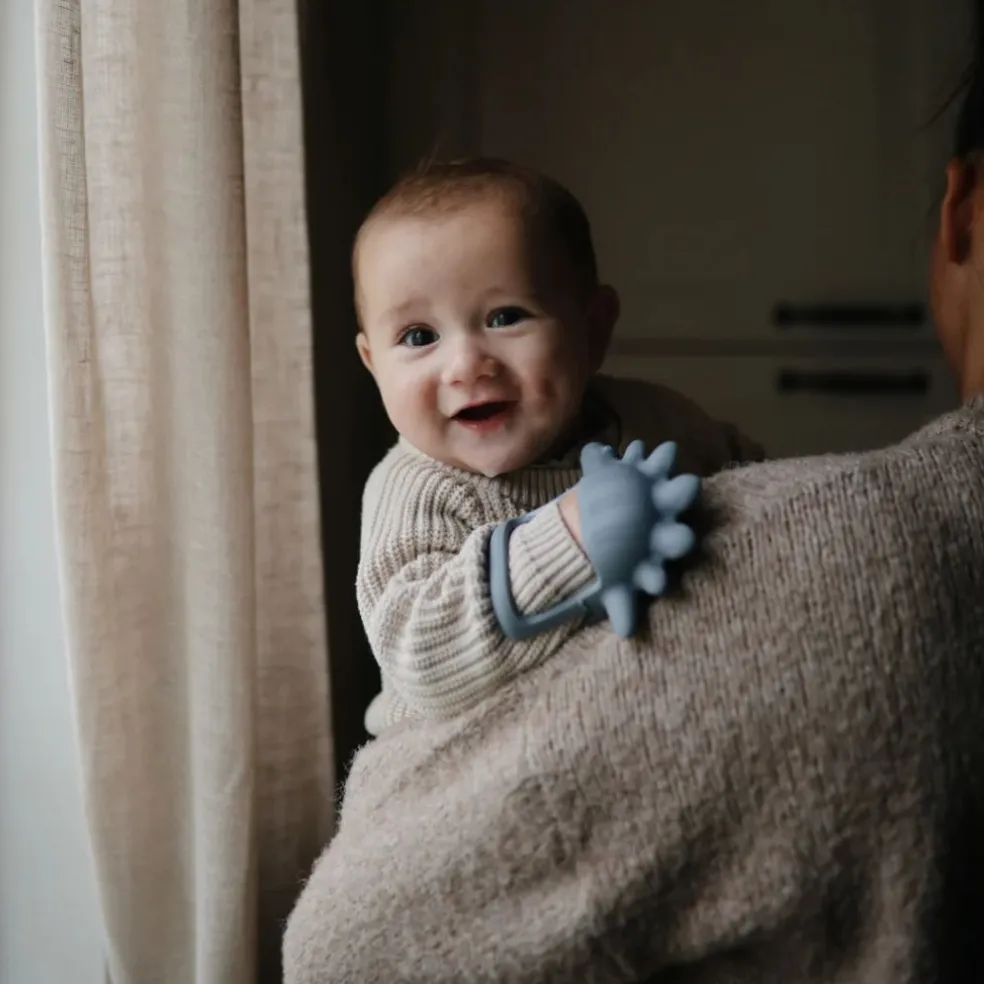 Mushie No-Drop Dino Teether