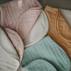 Mushie Organic Cotton Muslin Burp Cloth 2-Pack