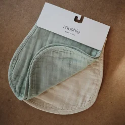 Mushie Organic Cotton Muslin Burp Cloth 2-Pack