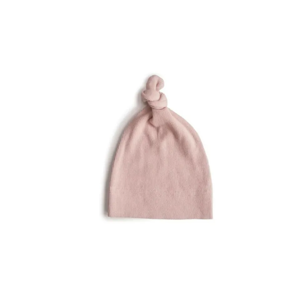 Mushie Ribbed Baby Beanie