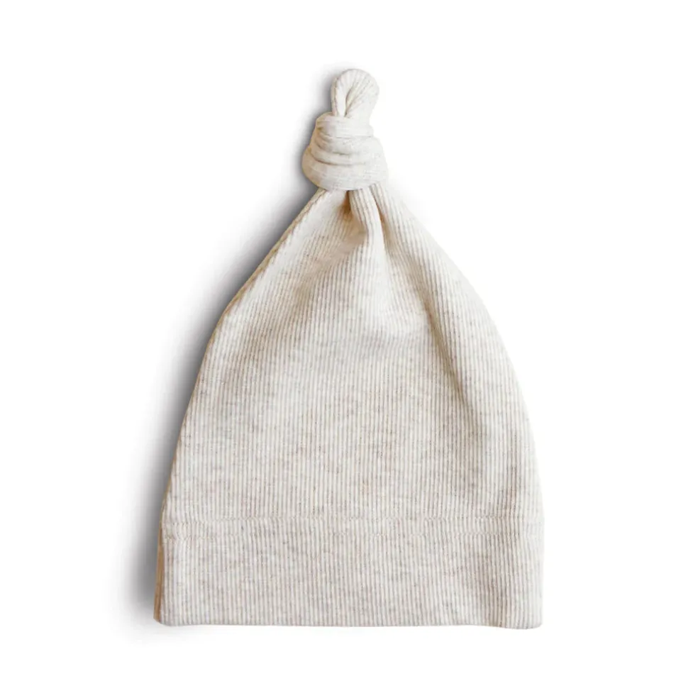 Mushie Ribbed Baby Beanie